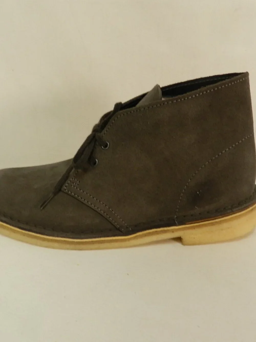 Clarks Suede Desert ankle boots Men lace up slate gray comfort classic Size Sz 7